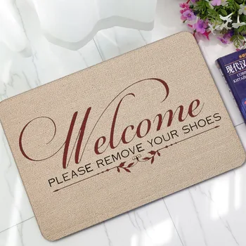 

New Entrance Welcome Mats Rubber Funny Doormats Hallway Doorway Bathroom Rugs Floor Mats and Carpet Customize 1PC Any Size