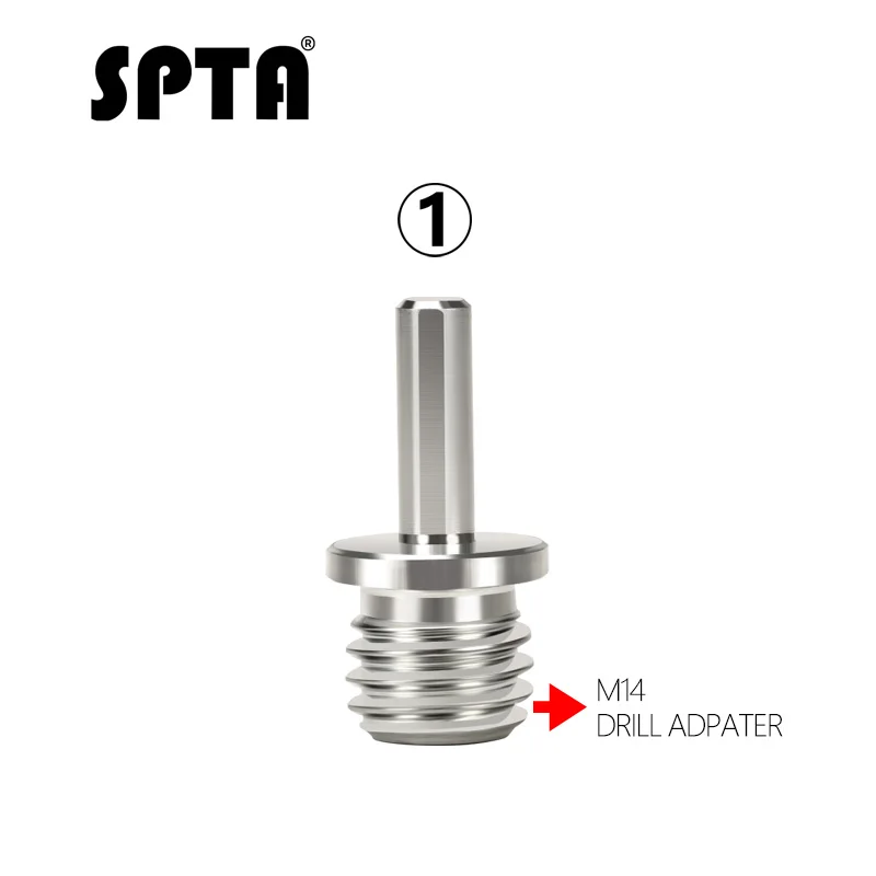 SPTA 1Pc Drill Aapter Thread For Polishing spindle nut Loop Backer Plate Backing Pad Polisher 5/8 11 M14 5/16 24 Thread Buffer - Цвет: M14 Drill Aapter