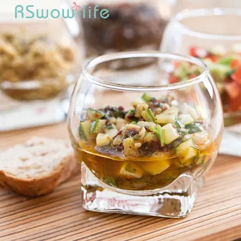 

Tempered Glass Creative Dessert Cup Ice Cream Bowl Small Special Double Skin Milk Cup Glass Candy Bowl For Kitchen Supplies