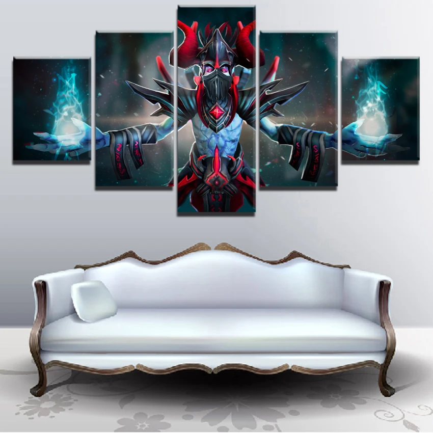  Modern Home Decorative Wall Art Modular Pictures Framework HD Prints Game Posters 5 Pieces Canvas D