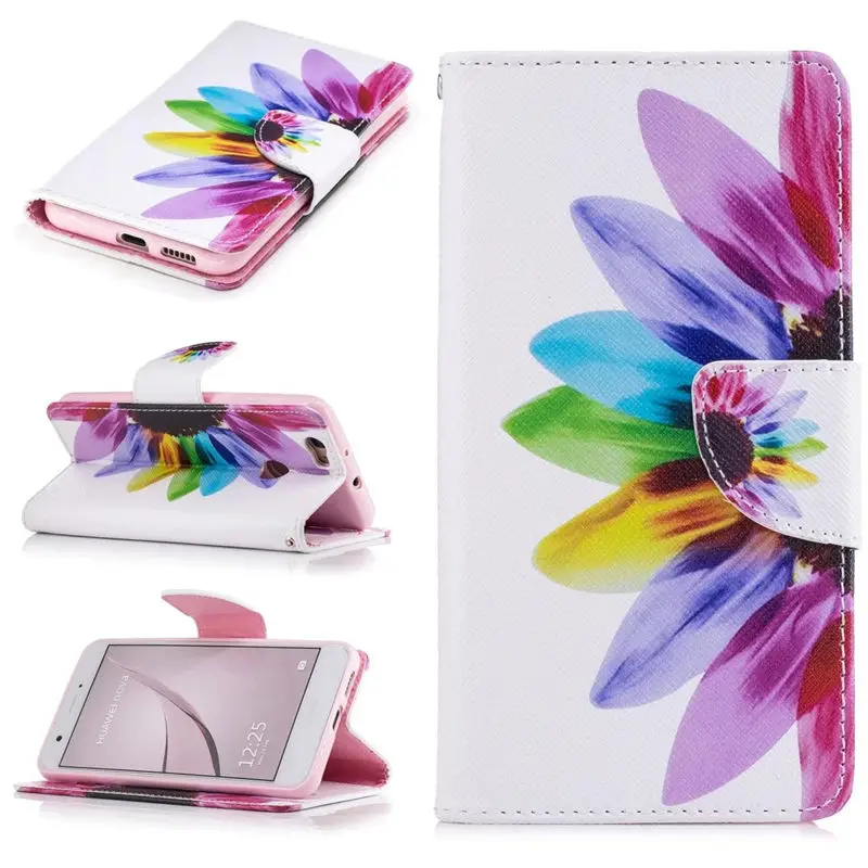

For Coque Huawei nova Can-L11 Can-L12 Can-L13 Case Flip 5.0 Inch Stand Wallet Card Holder Cover For Fundas Huawei nova Case Capa