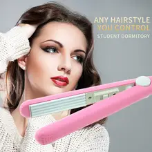 Mini Ceramic Electronic Hair Straightener Iron Chapinha Straightening Corrugated Irons Hair Crimper Styling Tools 220V Mini Ceramic Electronic Hair Straightener Iron Chapinha Straightening Corrugated Irons Hair Crimper Styling Tools 220V