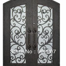 Железная дверь работает кованые железные ворота безопасности железные двери для дома