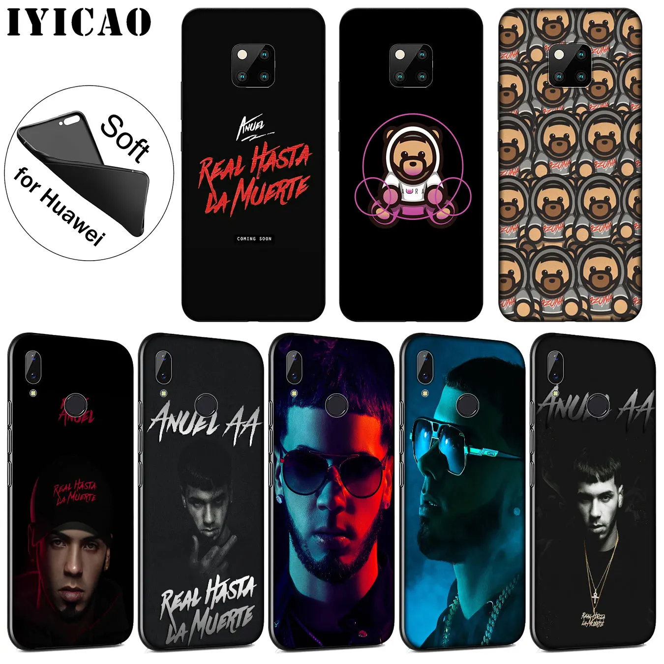 IYICAO Anuel AA Рэппер поп Мягкий силиконовый чехол для телефона Huawei Mate 30 20 10 Pro Lite Nova 5I 4 3i