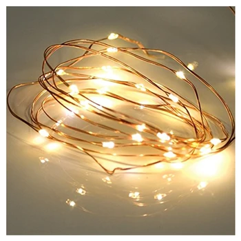 

LED String Light Copper Wire Bedroom LED Fairy Starry Lights for Garden Path Christmas Tree Decora(20 LEDs, Warm White, 7FT)