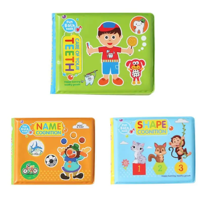 

Baby Waterproof Cloth Books Bath Sound Toy Early Learning Educational Children First Book Infant Gift Educational Toys