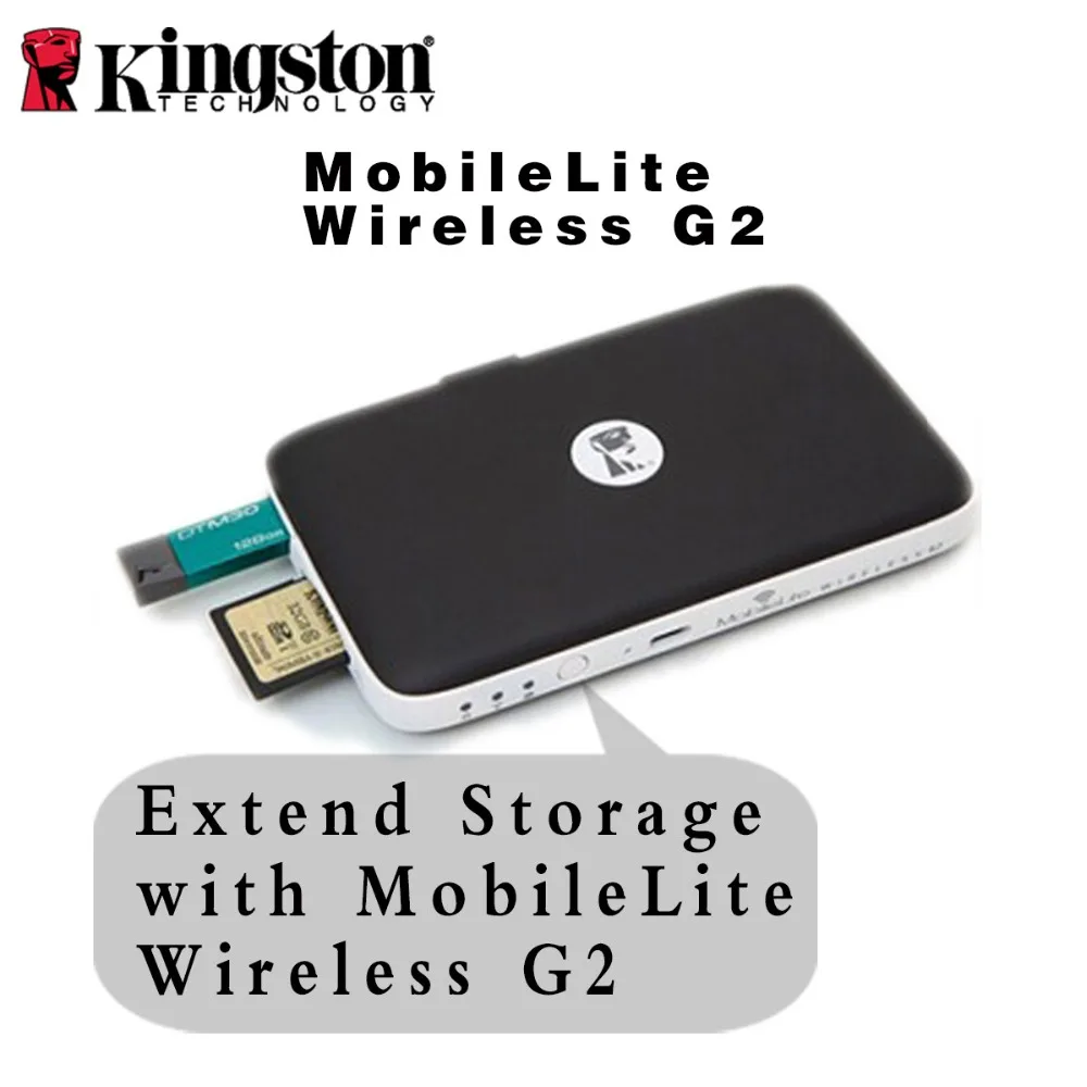 Беспроводной многофункциональный Wi Fi передатчик Kingston MobileLite G2 беспроводной