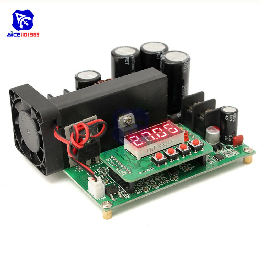 Diymore 900W 15A DC 8 60V к 10 120V Повышающий Модуль светодиодный/LCD повышающий