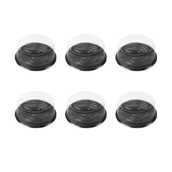 

10Pcs 10.5 Inche Cupcake Boxes Plastic Individual Transparent Dome Holder Case Cake Boxes for Fruit Pastries Cake