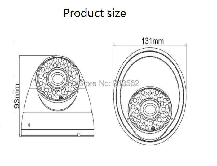 DHLEMS: CCTV Sony 1200TVL CMOS Объектив зум 2,8-12 мм купольная камера ИК-вырез Интеллектуальный переключатель наружная Водонепроницаемая камера