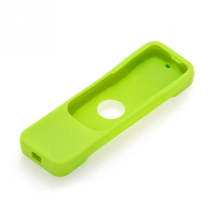 Цветной водонепроницаемый силиконовый чехол для Apple tv 4 Пульт дистанционного управления защитный мешок для хранения пыли Органайзер#2 - Цвет: Зеленый