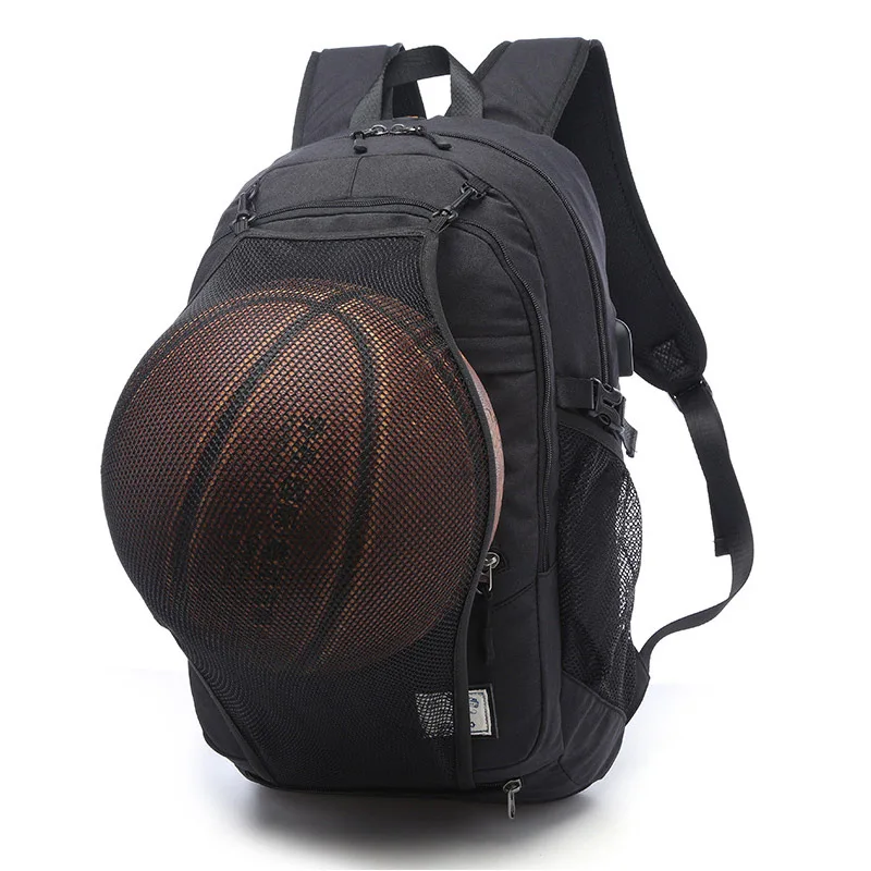 Men Women Basketball Backpack USB Charging Outdoor Sport Backpack Teenager Travel Large Bag Headphone Hole Laptop Mochila BP0240 (2)