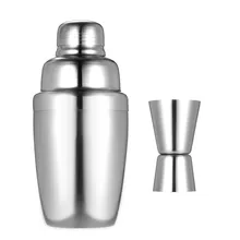 2 шт. Нержавеющая сталь Профессиональный 350 мл шейкер для смешивания коктейля комплект с 2-джиггер 15 мл/30 мл набор для барменов домашний бар инструмент P m