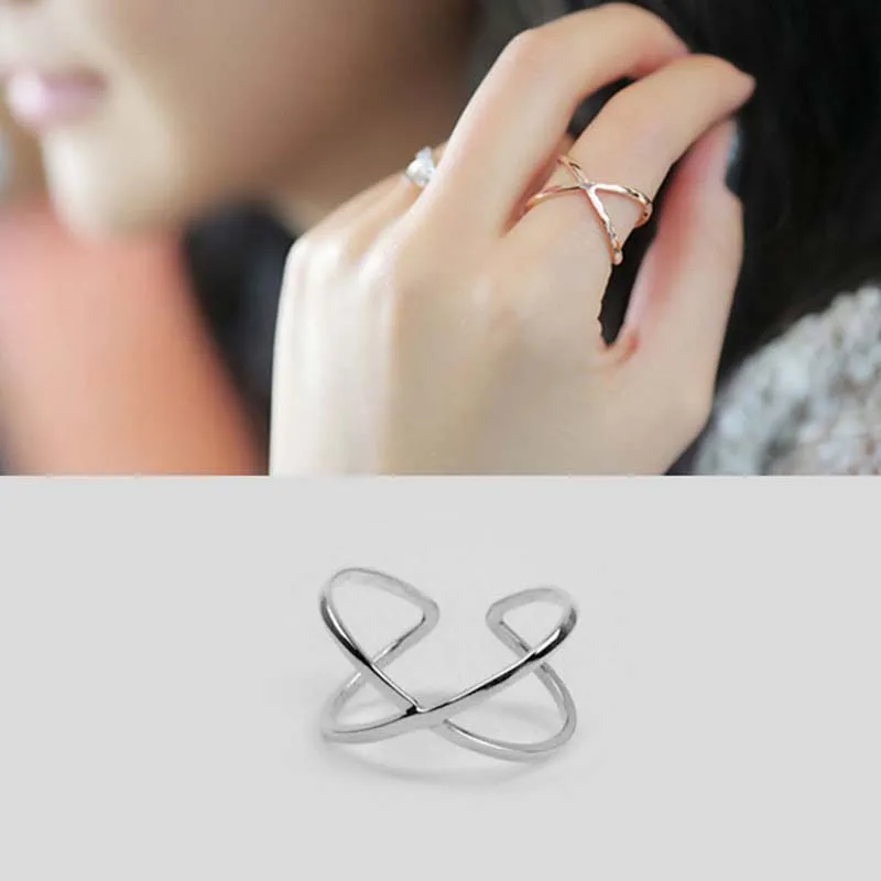 

Bohemian Vintage 925 Sterling Silver Rings for Women Wedding Trendy Jewelry Large Adjustable Antique Cross Rings Anillos