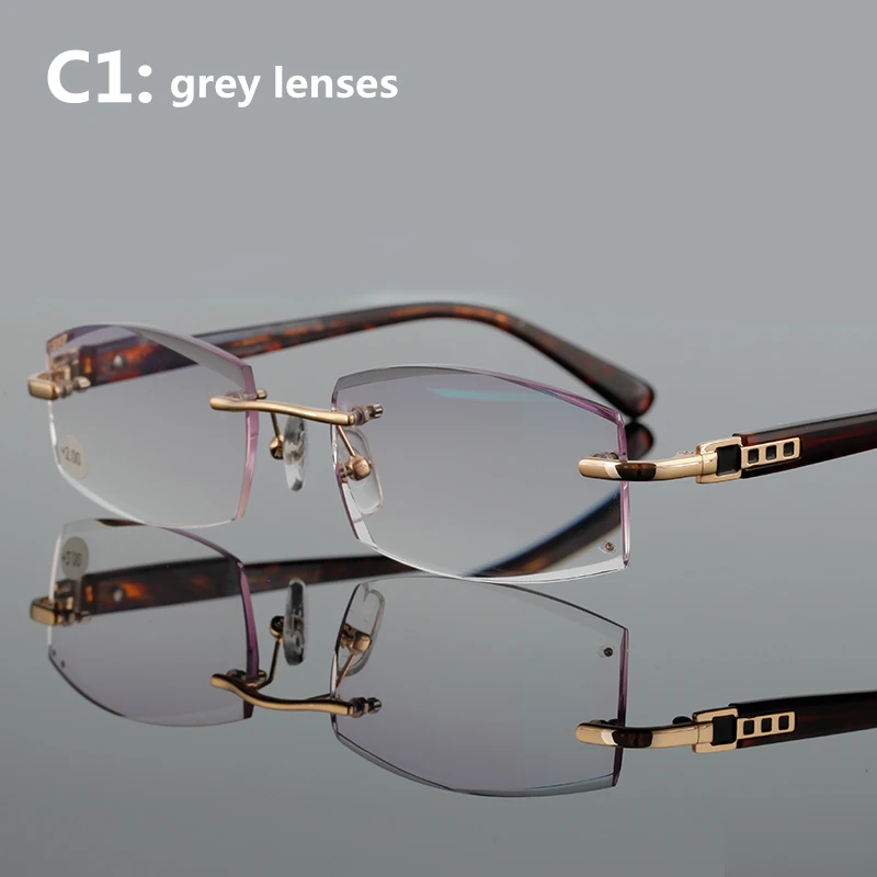 Gafas de lectura cuadradas de alta calidad para hombre con lentes de presbiopía de corte especial para hombre