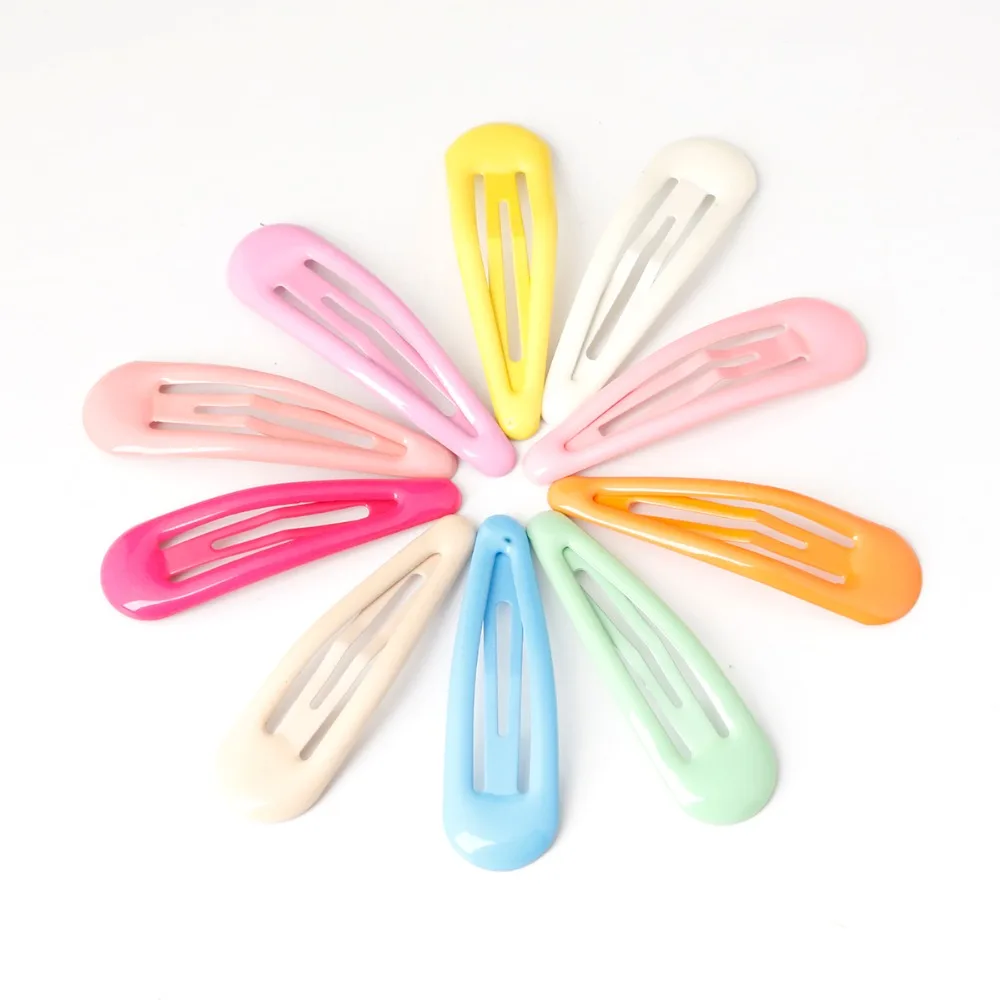 

24PCS Confectionery color safety Iron Baby Girls Hair Clips Fashion Hair Accessories for children (Tin Box/Yarn Bag Packaging)