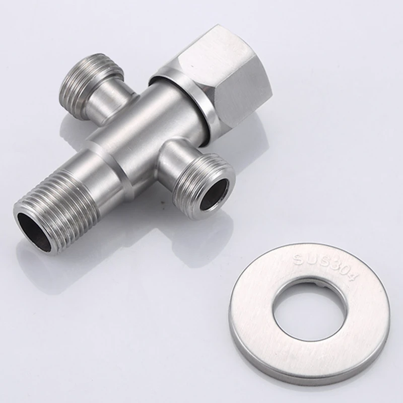 Double-headed Angle Valve 20 MM Water Heater Triangle Valves Stainless Steel