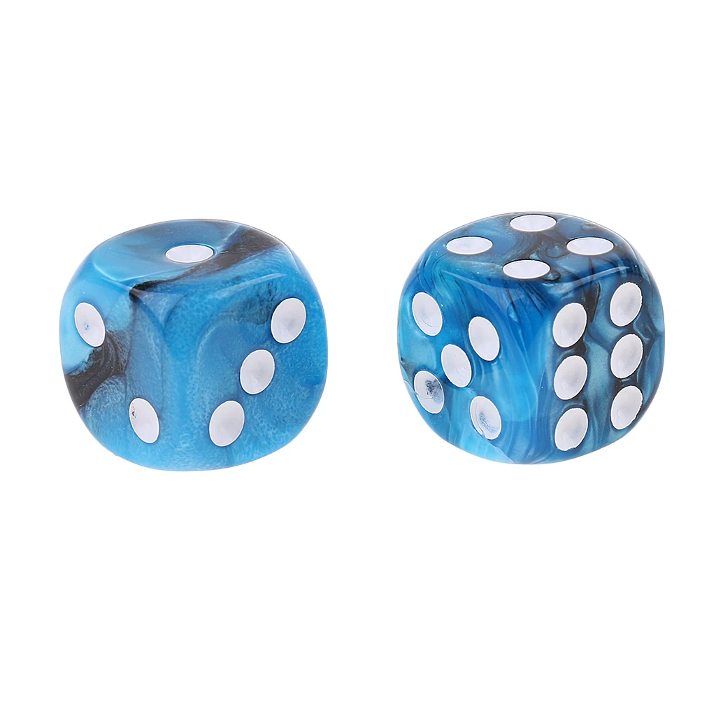 MagiDeal 30Pcs 16mm Six Sided D6 Dices Party Fun Toy for RPG MTG DND Dungeons and Dragons Gambling Craps