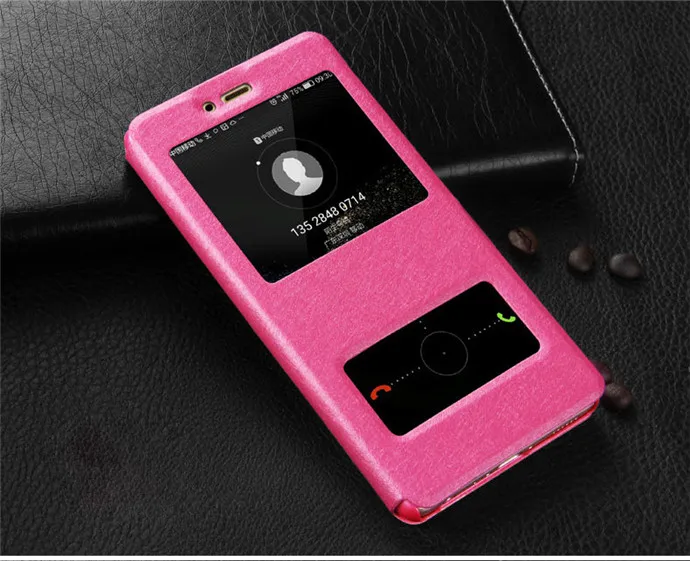 Для Samsung Galaxy J8 чехол J800 Быстрый просмотр Окно Стенд Чехлы для Samsung J8 J800F крышка флип кожаный чехол 5,5 дюймов - Цвет: rose