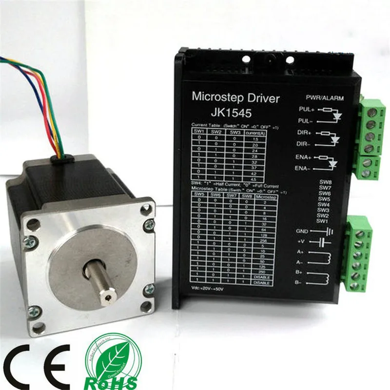 1 шт. Драйвер+ 1 шт. шаговый двигатель Nema23 112 мм 425oz-in 112 мм 3.0a 23HS2430 для 3D-принтеры робот пена Пластик из металла