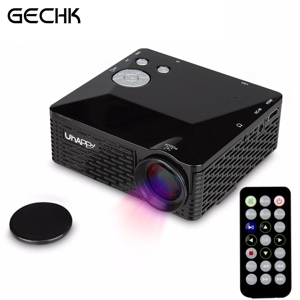 Mini LED Projector BL-18 Portable Pico Projektor 60Lumen Full HD Proyectores AV/VGA/SD/USB/HDMI Video Proyector Beamer Projector