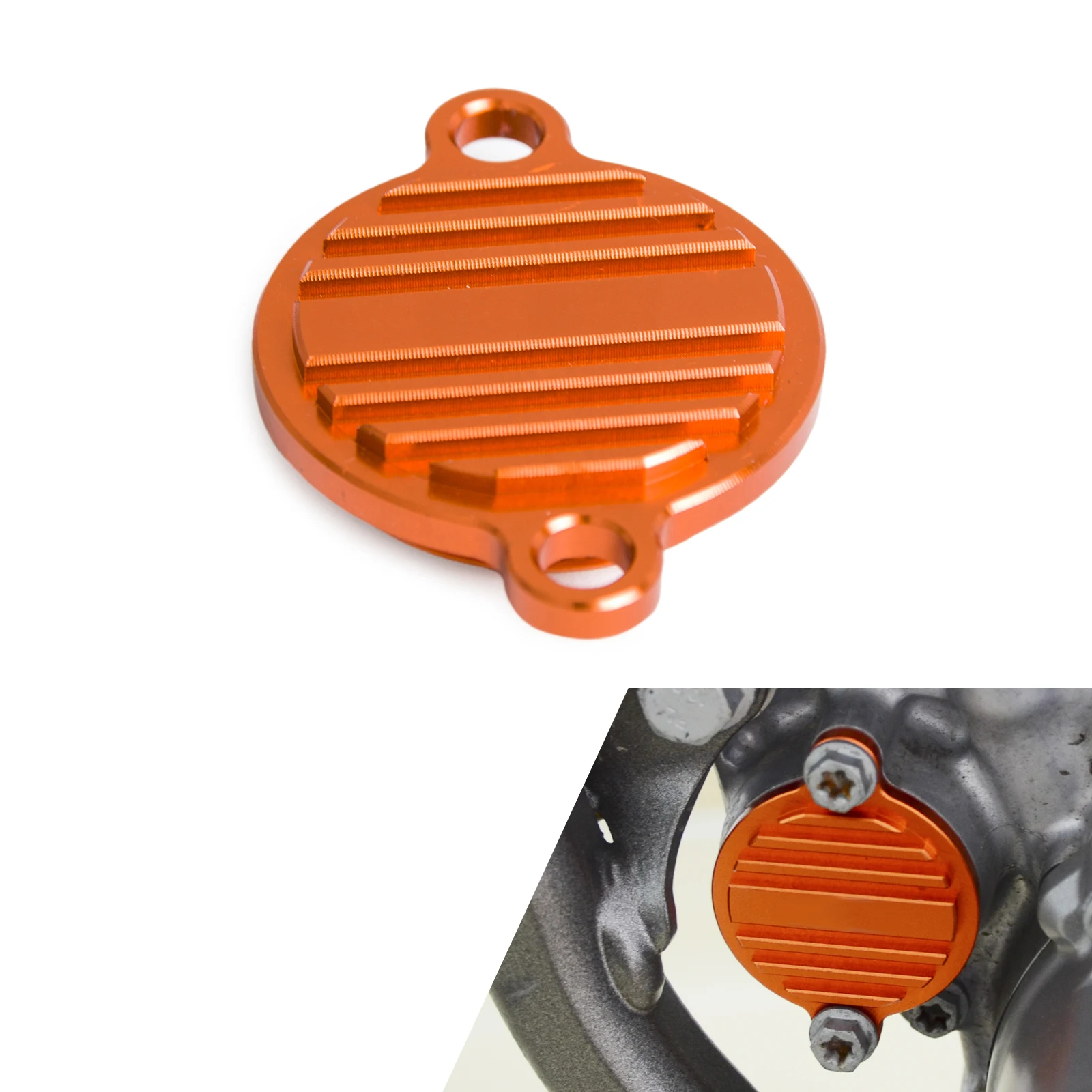 

Motorcycle CNC Oil Filter Cover Cap For KTM 250 350 350 450 505 530 SXF EXCF SIX DAYS SMR EXC SXSF