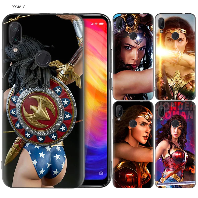 

Silicone Coque Case for Xiaomi Redmi Note 7 6 5 Pro Mi A1 A2 8 Lite 9 GO Poco F1 S2 4 4X Plus Justice League Wonder Woman