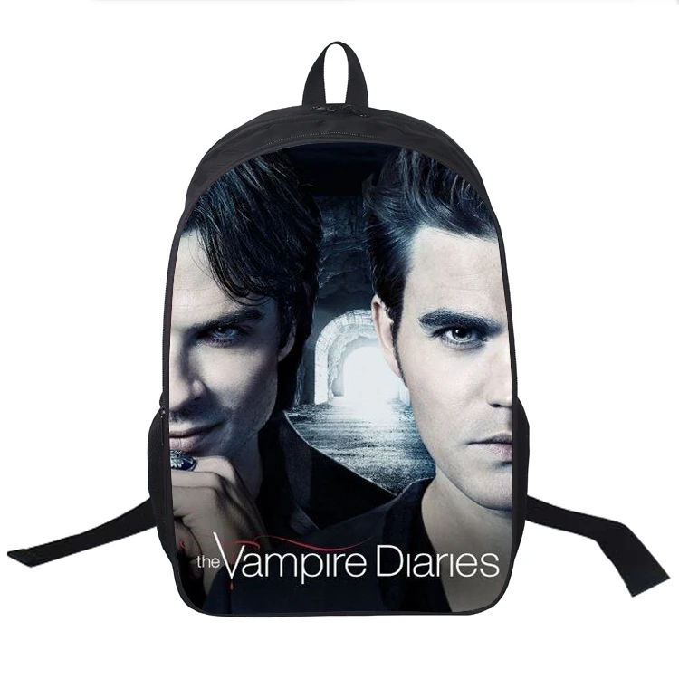 

Beautiful The Vampire Diaries Backpack Fashion Surprise Gift Backpack Teens Girls Boys School Rucksack