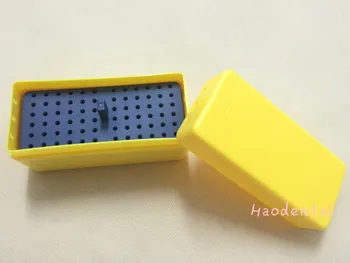

1 Piece Dental Sterilize 72 Holes Plastic Endo Box for Reamer YELLOW Free Shipping