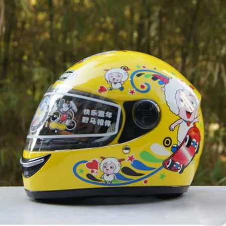 panda children motocross ful face helmet blue motorcycle kids helmets
