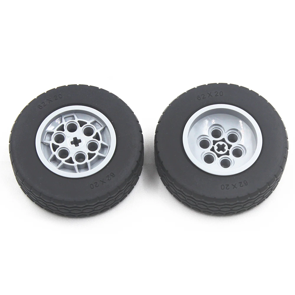 MOC Technic Parts 1pcs TYRE DIA. 62X20 & RIM DIA. 43.2 X 18 compatible with lego for kids boys toy MOC-T-62 MOC Technic Parts 1pcs TYRE DIA. 62X20 & RIM DIA. 43.2 X 18 compatible with lego for kids boys toy MOC-T-62