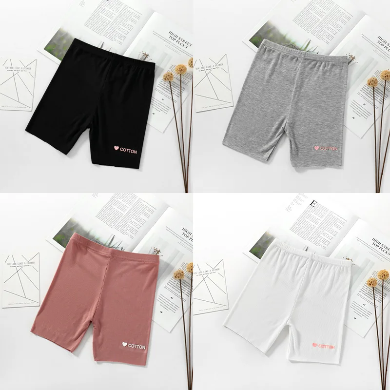 

2019 Baby Girls Safety Pants Lovely Letter Print Short Pants Cotton Stretch Bottoms Summer Casual Shorts Leggings Kid Clothes