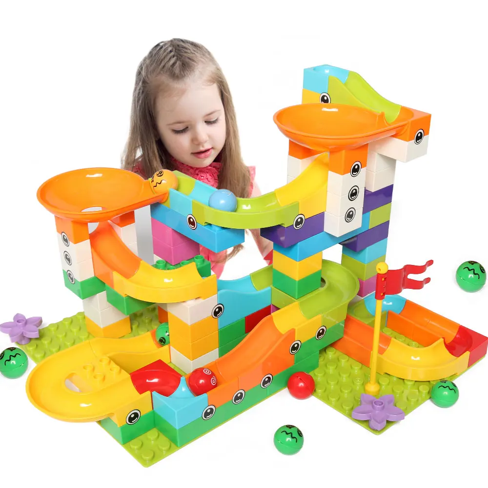

47-97 шт., Детский конструктор «Marble Race Run»