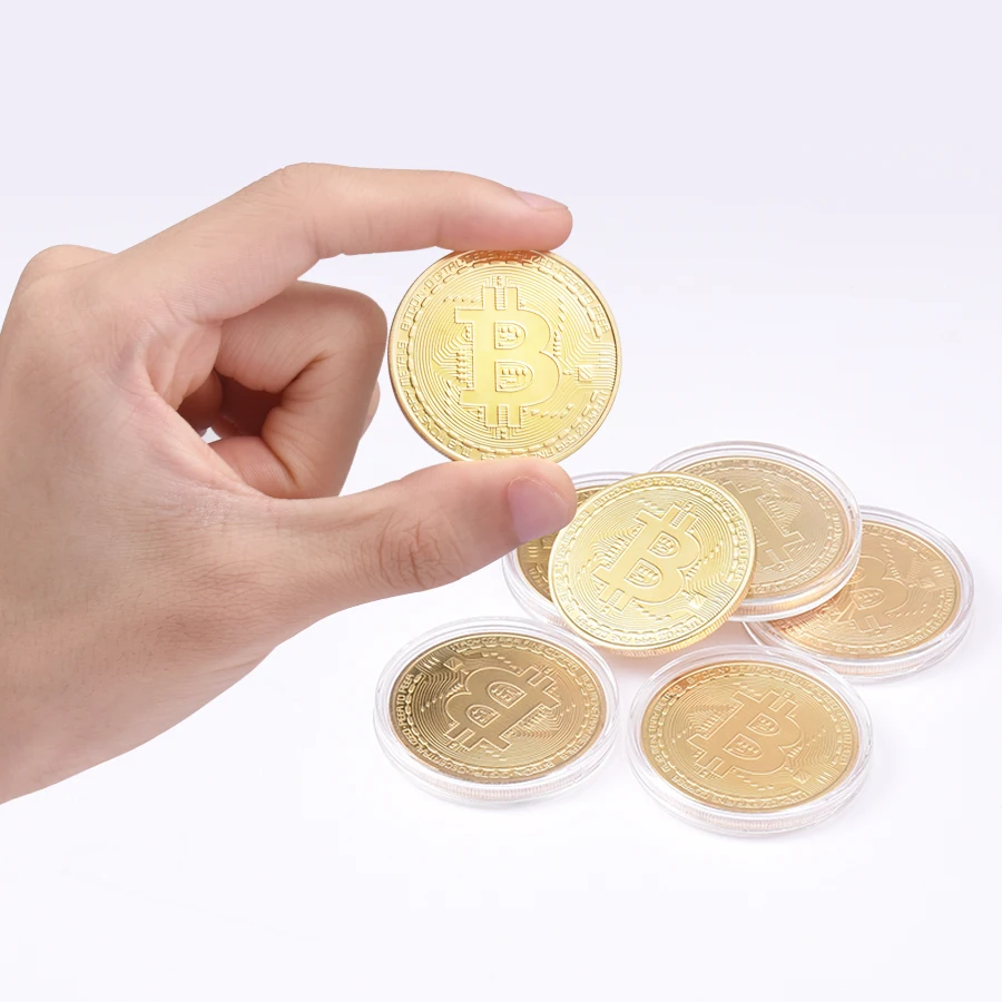 10 pcs/set Wholesale Bitcoin Coin Gold Plated Challenge Coins with Plastic Cases Bit Coin Coins Collectibles for Birthday Gifts 10 pcs/set Wholesale Bitcoin Coin Gold Plated Challenge Coins with Plastic Cases Bit Coin Coins Collectibles for Birthday Gifts