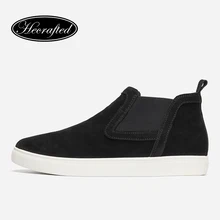 Мужские ботинки «Челси» из коровьей кожи; размеры 36-48; мужские осенние ботинки ручной работы;# CX0783