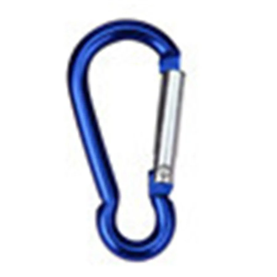 

Oudoor 2pcs Aluminum Alloy D Carabiner Spring Snap Clip Hooks Keychain Climbing Smoothly keychains With a Spring Loaded Gate S#4