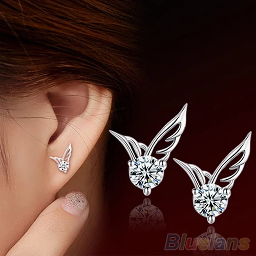 Us 0 56 Fashion Womens Silver Plated Jewelry Angel Wings Crystal Ear Stud Earrings 4q5y In From Accessories On Aliexpress Us 0 56 Fashion Womens Silver Plated Jewelry Angel Wings Crystal Ear Stud Earrings 4q5y In From Accessories On Aliexpress