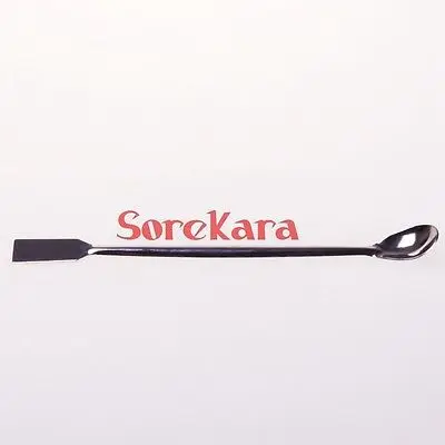 

2pcs 20cm Stainless Steel Medicinal Spoon Ladle Spatula Experiment Pharmacy Lab Use