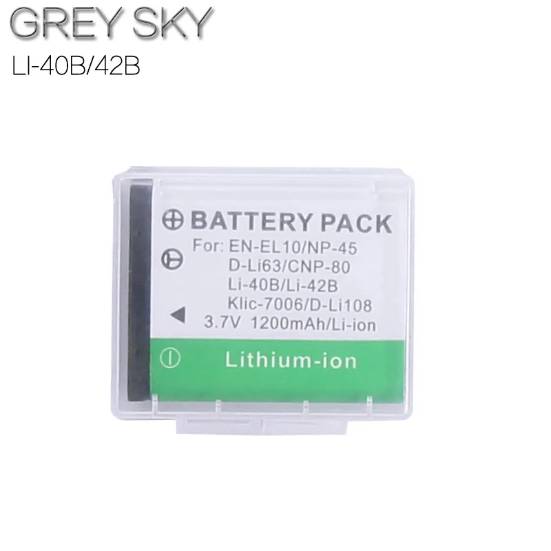 2x Li-40B/LI-42B LI40B LI42B батареи+ ЖК USB зарядное устройство для Olympus для Nikon EN-EL10 EN EL10 ENEL10 Pentax D-Li63/Fuji NP-45