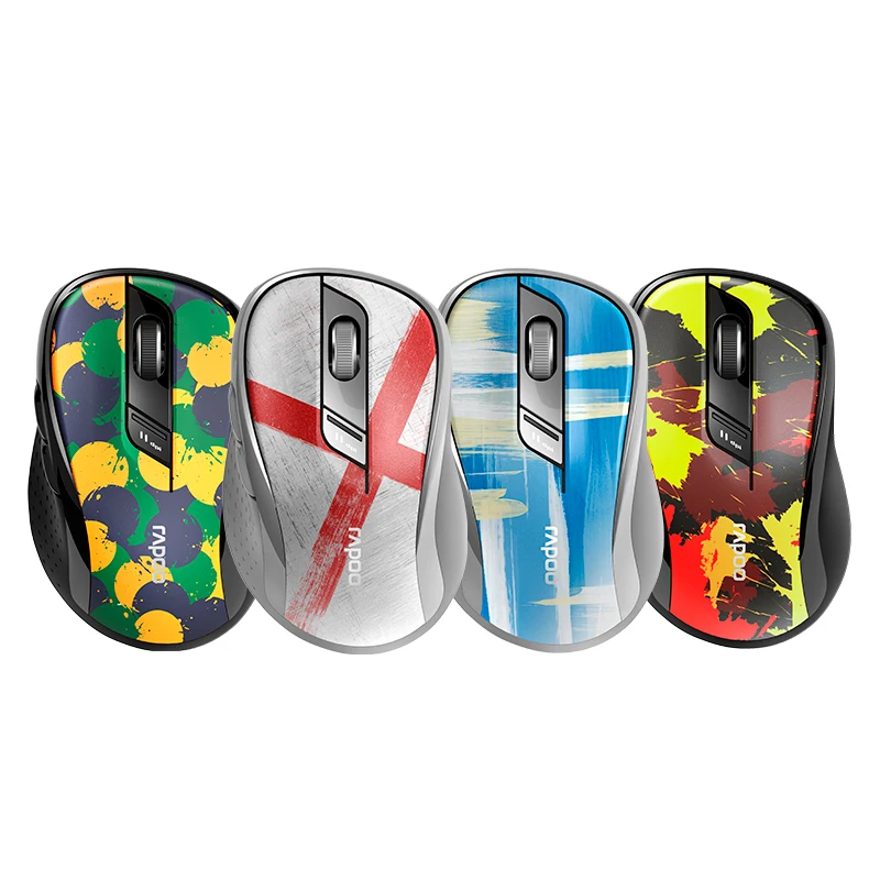 

Rapoo M500 Multi-mode Silent Wireless Mouse with 1600DPI Bluetooth 3.0/4.0 RF 2.4GHz for Three Devices Connection Office Mouse