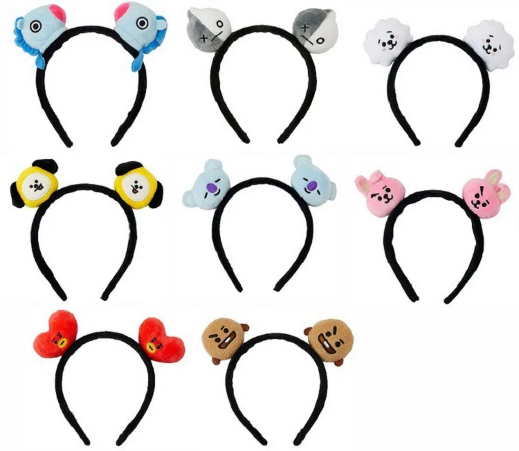 

[MYKPOP]New Mang Koya Chimmy Cooky Shooky RJ Tata Van Hairband Cute Plush Toys Hair Accessories for Unisex SA19051101