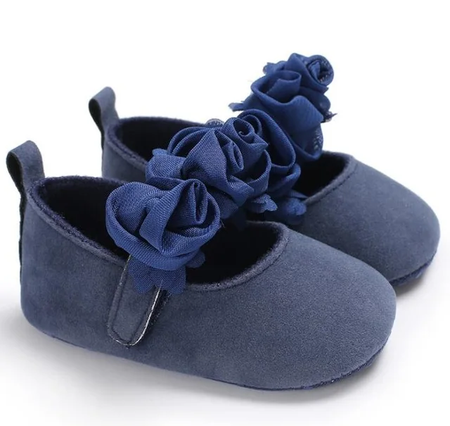 2018 spring flower style newborn baby soft shoes baby girl princess