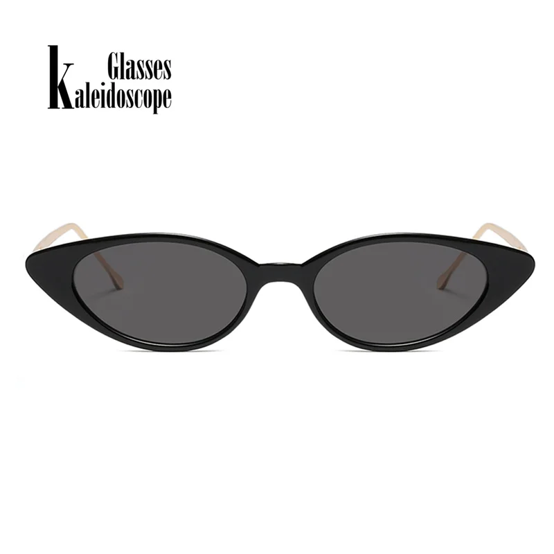 Калейдоскоп очки небольшой кошачий Глаз Солнцезащитные овальные линзы очков металлический каркас очки кошачий Глаз солнцезащитных очков для женщин