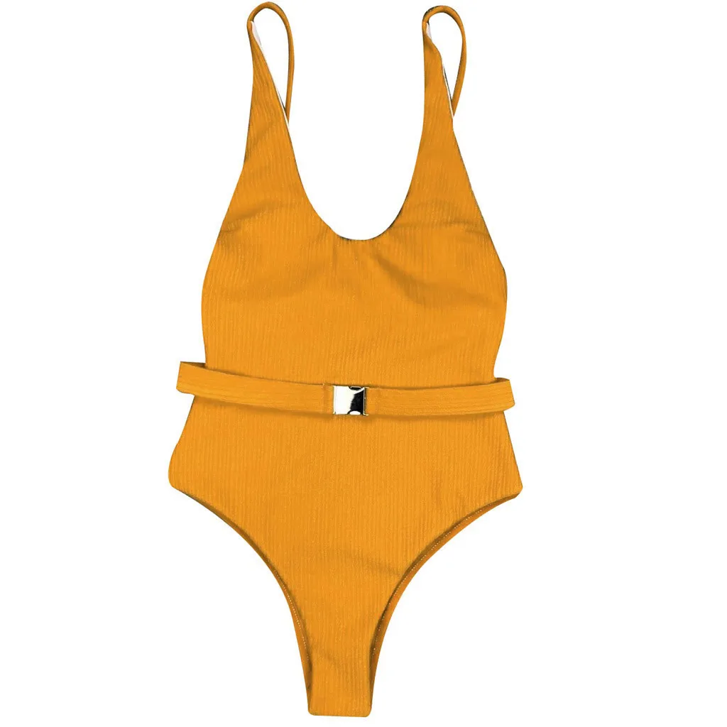 Женский пуш-ап бюстгальтер, комплект бикини, летний сексуальный бандаж, Одноцветный купальный костюм, купальник, купальный костюм, пляжный купальник, бикини - Цвет: Оранжевый