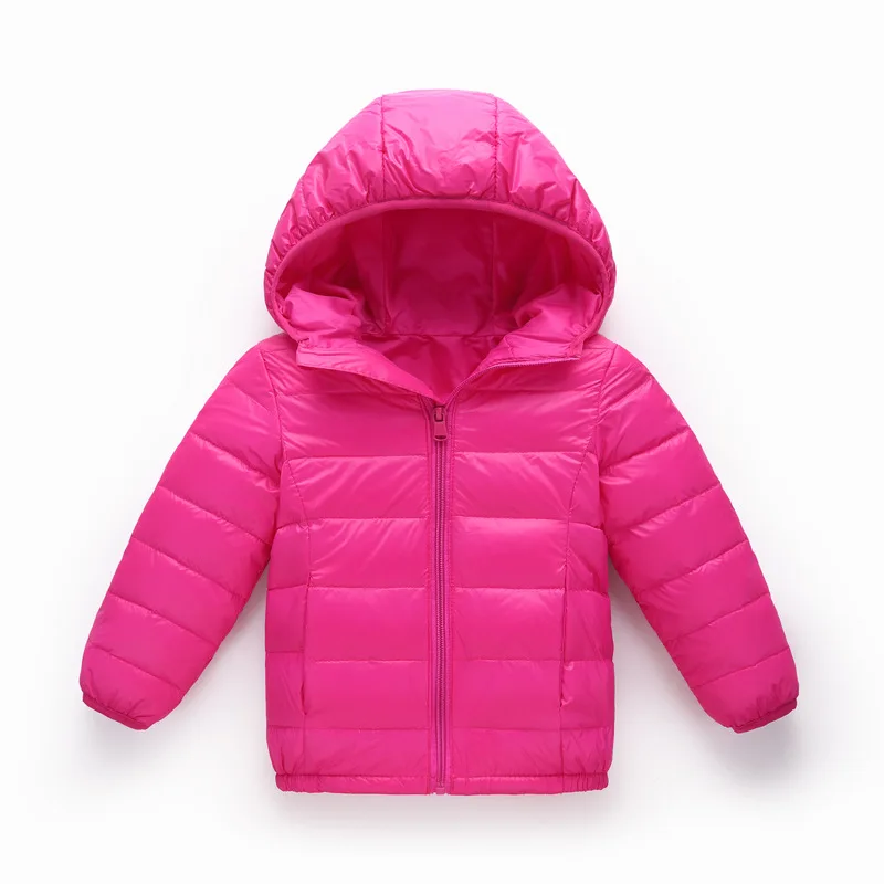 Детские куртки на утином пуху, пальто, светильник для девочек, пуховая куртка, Детская пуховая верхняя одежда с капюшоном, пальто на осень и зиму