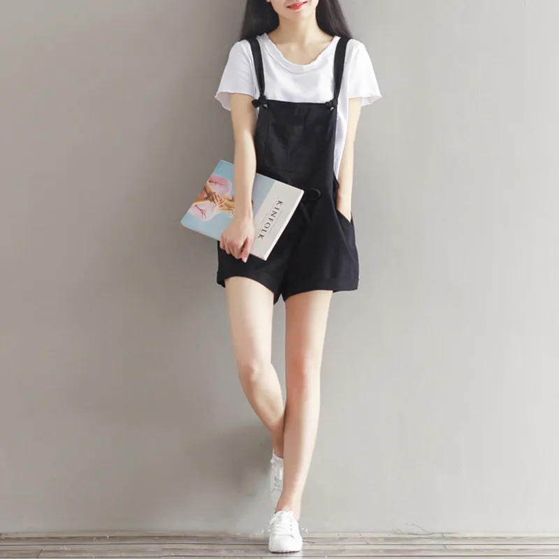 black overalls linen