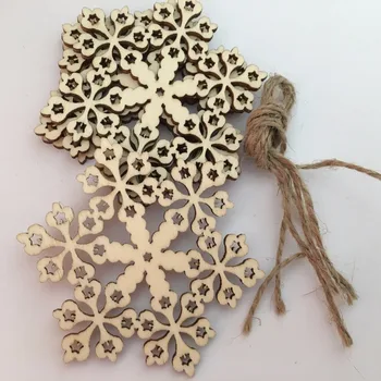 

10pcs/ Wooden Snowflake/ Snowflake Shape/ Beautiful Snowflake/ Different Style /Home decoration/children gifts/DIY/Lovely/
