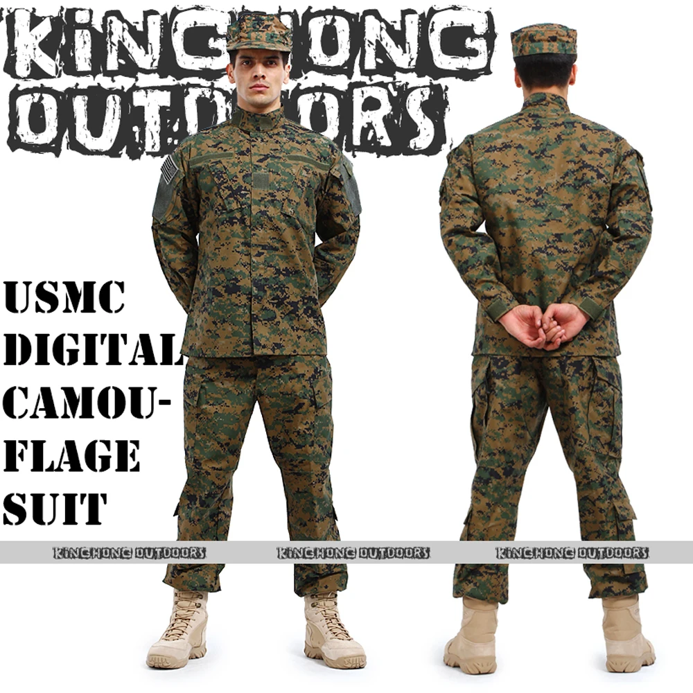 New US Army Woodland Digital Camouflage suit Tactical Military uniform combat Airsoft uniform