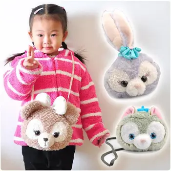 

Duffy Bear Friends Stellalou Gelatoni Rabbit Plush Backpack Soft Doll Children Schoolbag Stuffed Toy Plush Animal Bag Girls Gift