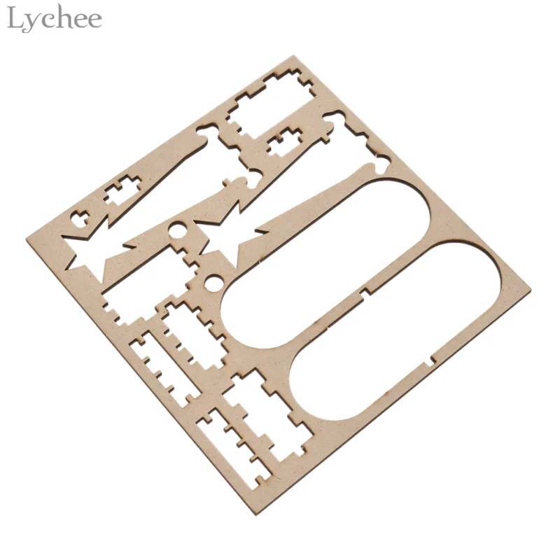 Зеркальная 3D головоломка Lychee Life деревянные игрушки модель для детей